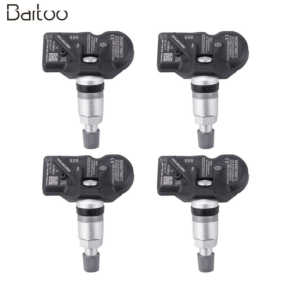 4PCS TPMS 433MHz Tire Pressure Monitoring Sensor for BMW 36106890964 36106874830 Q