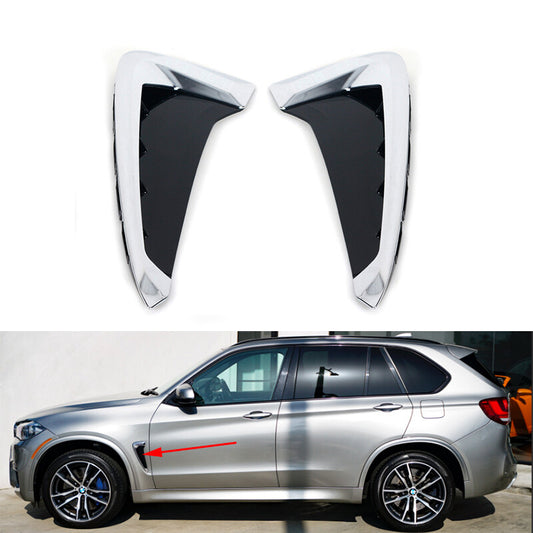 1 Pair for BMW X5 F15 2014-2018 Front Door Grille Air Outlet Decoration Cover