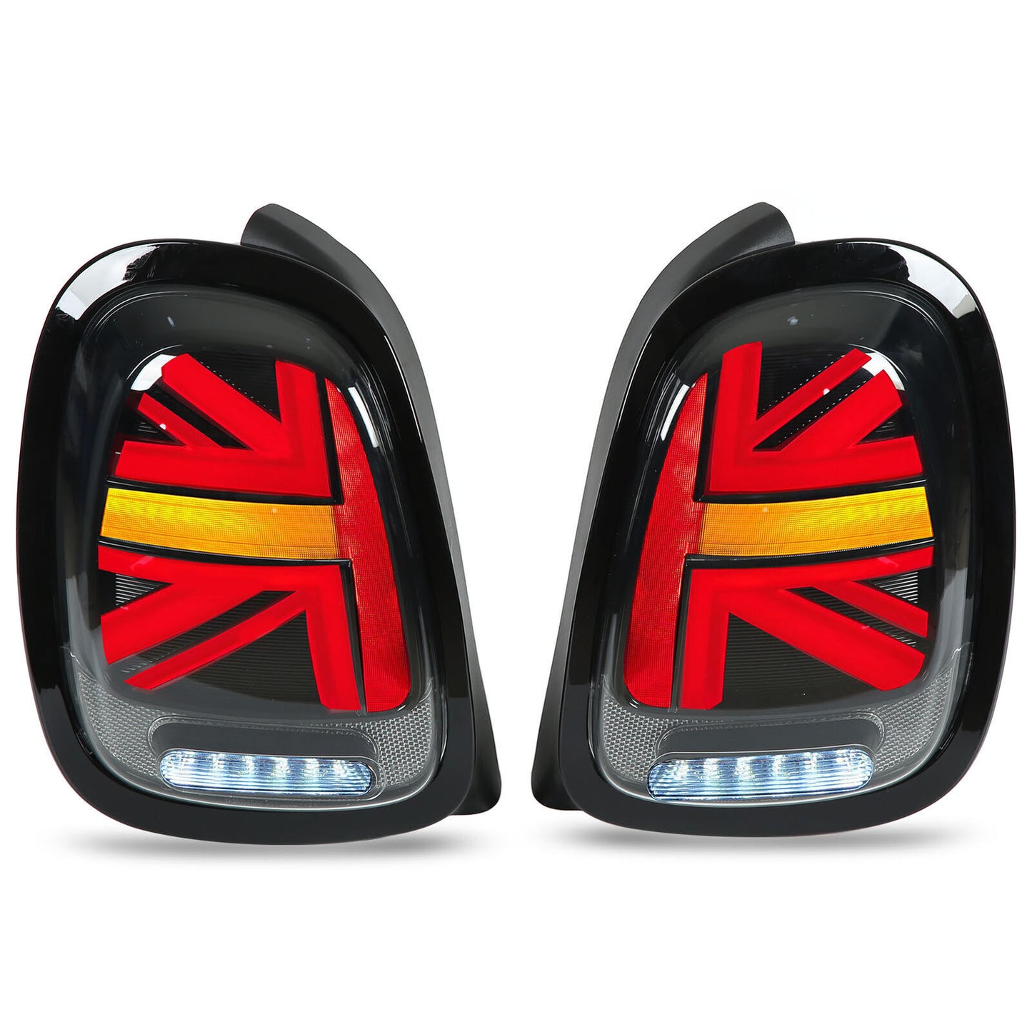 Two-pack of smoked LED taillights suitable for BMW for MINI Cooper F55 F56 F57 (2014-2019)