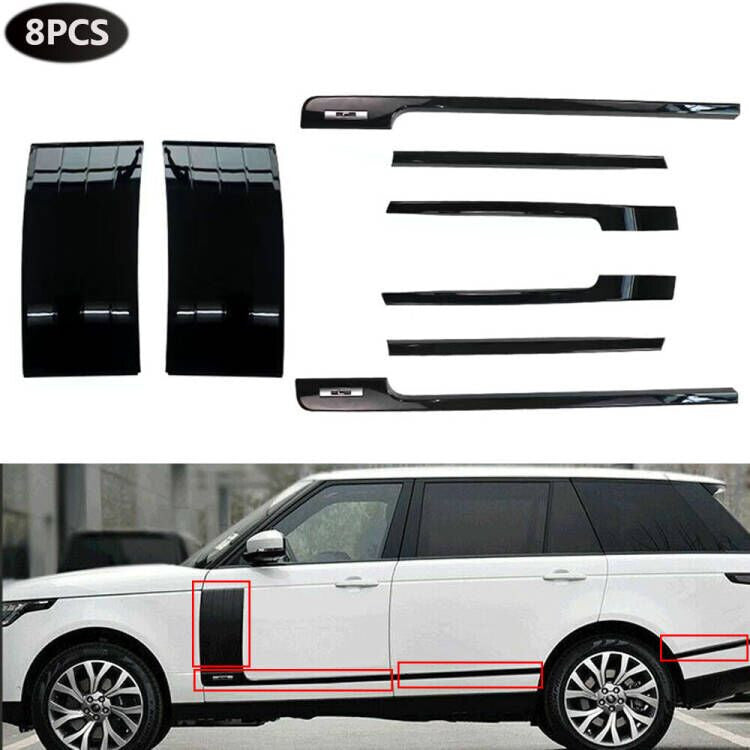 Door Side Fender Body Vents Trim Strip Kits Fit For LWB Long for Range Rover 2013-22