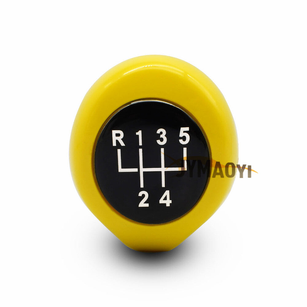 for BMW 1 3 5 6 Series X1 X3 X5 Yellow 5 Speed MT Manual Gear Shift Knob Shifter Q