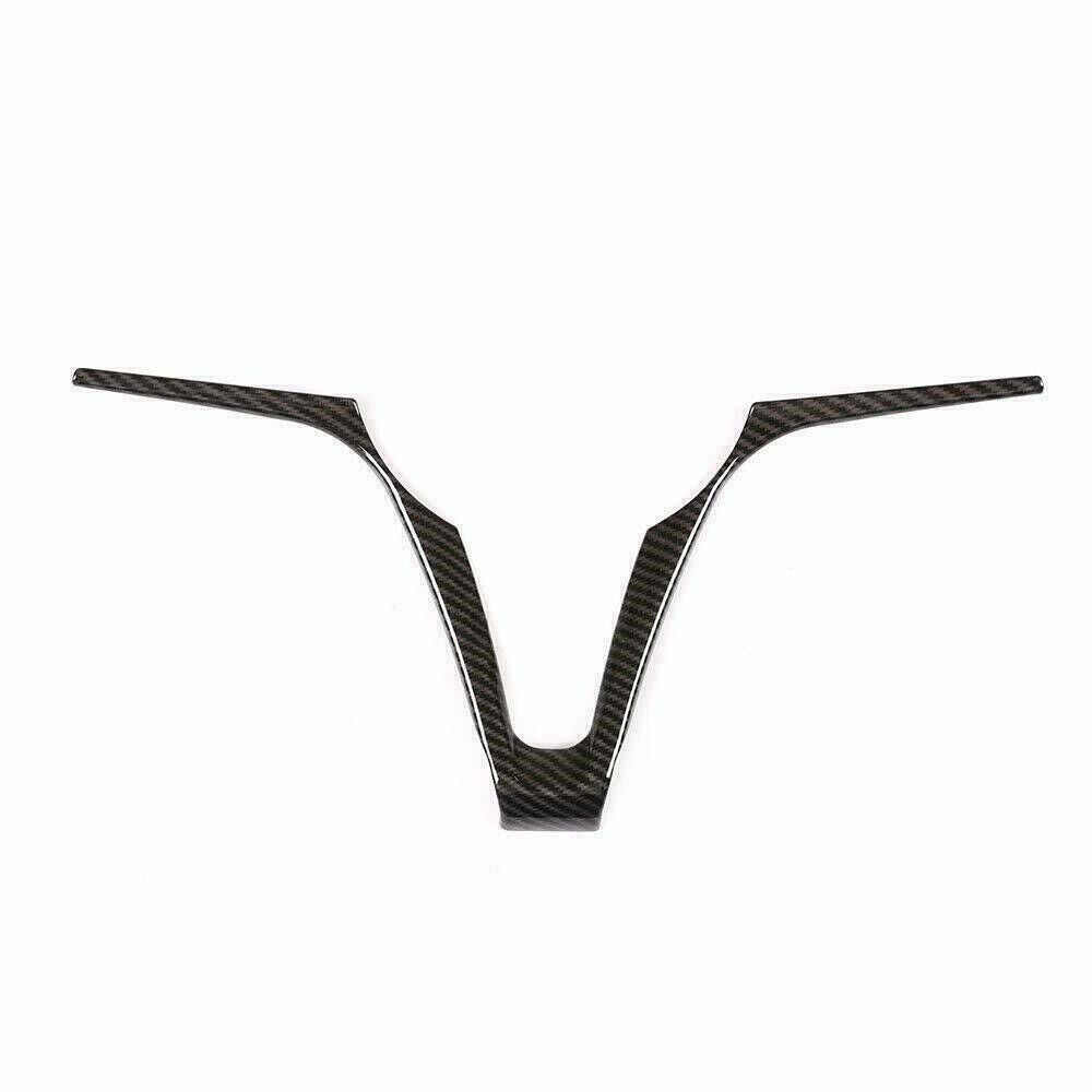 Carbon Fiber ABS Steering Wheel Panel Trim for Alfa Romeo Giulia for Stelvio 2017-19