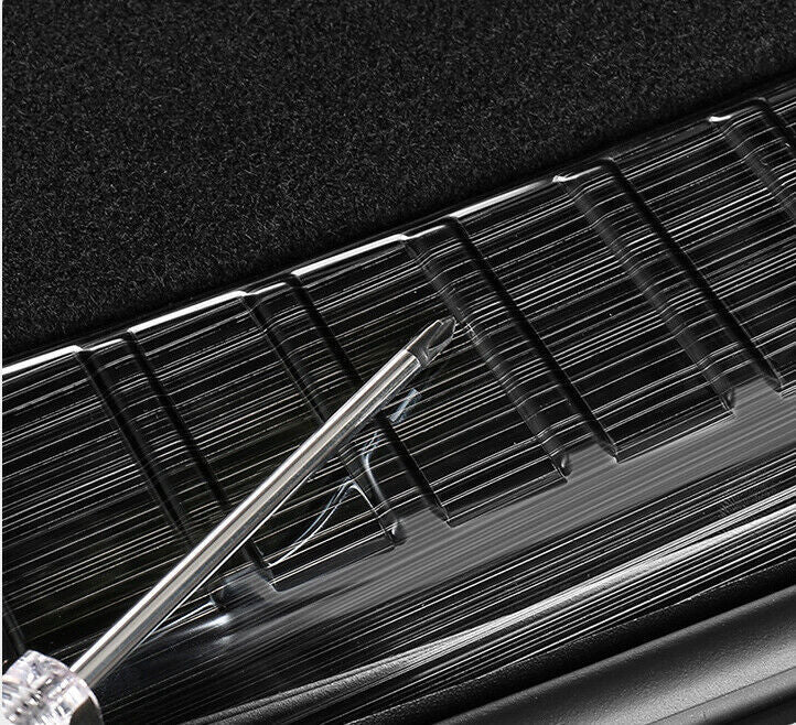 for Model Y 2020-2023 Black Steel Inner Rear Bumper Protector Sill Plate n