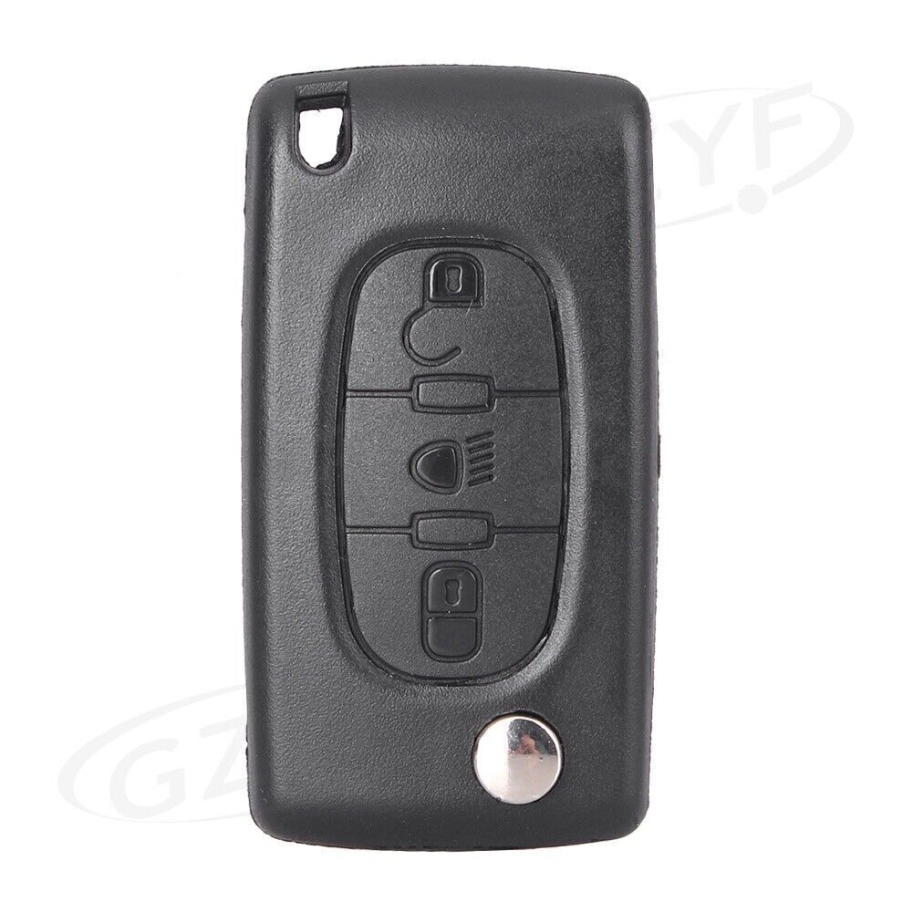 3 Buttons folding foldable Key Shell Case Fit for Citroen C4 C5 C6 C8 Xsara Picasso Q