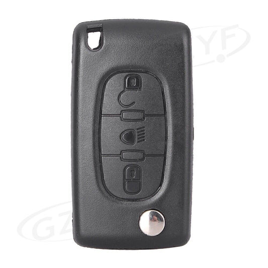 3 Buttons folding foldable Key Shell Case Fit for Citroen C4 C5 C6 C8 Xsara Picasso Q