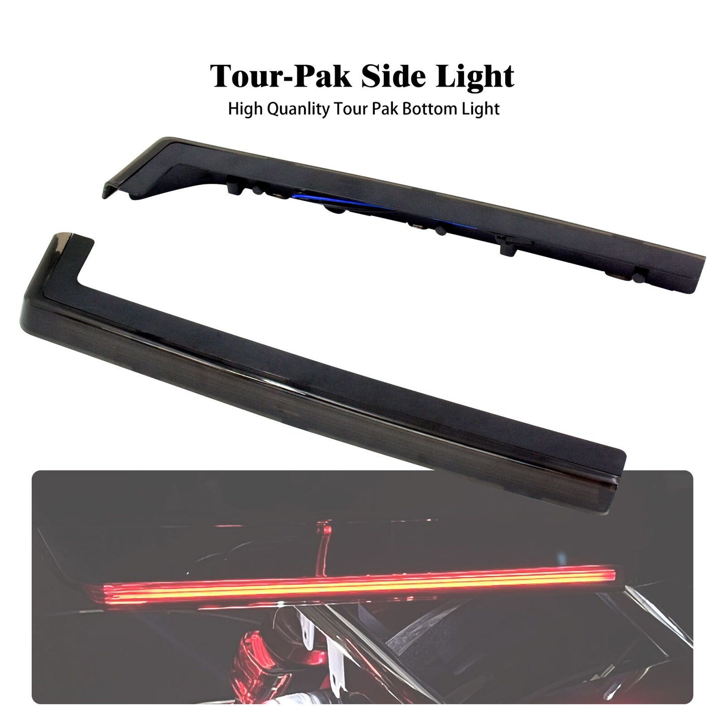Smoke Pack Accent Side Marker LED Light for Harley Tour Pak Electra Road Glide