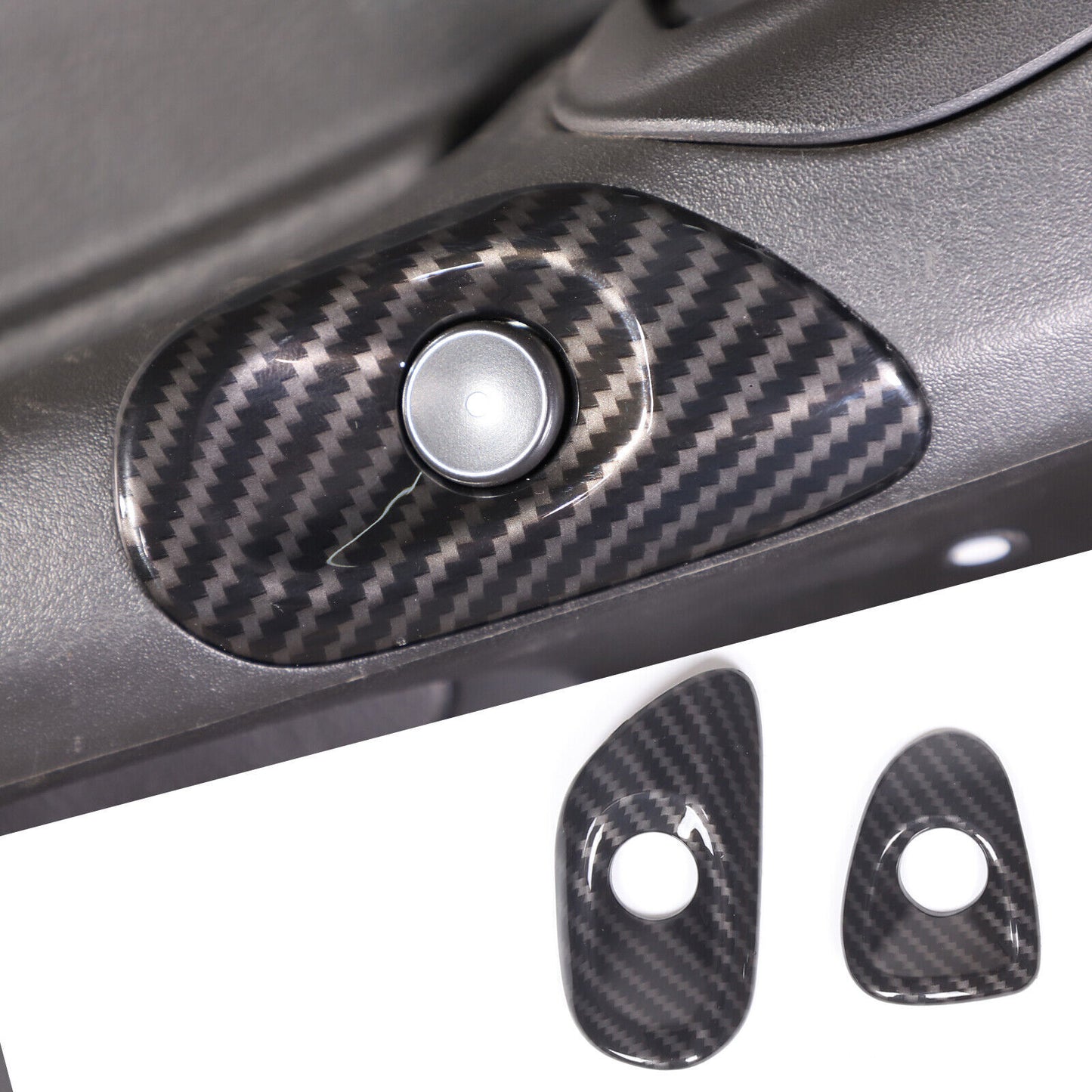 for Corolla 2019-23 Dashboard Center Air Vent Cover Trim Carbon Fiber- v