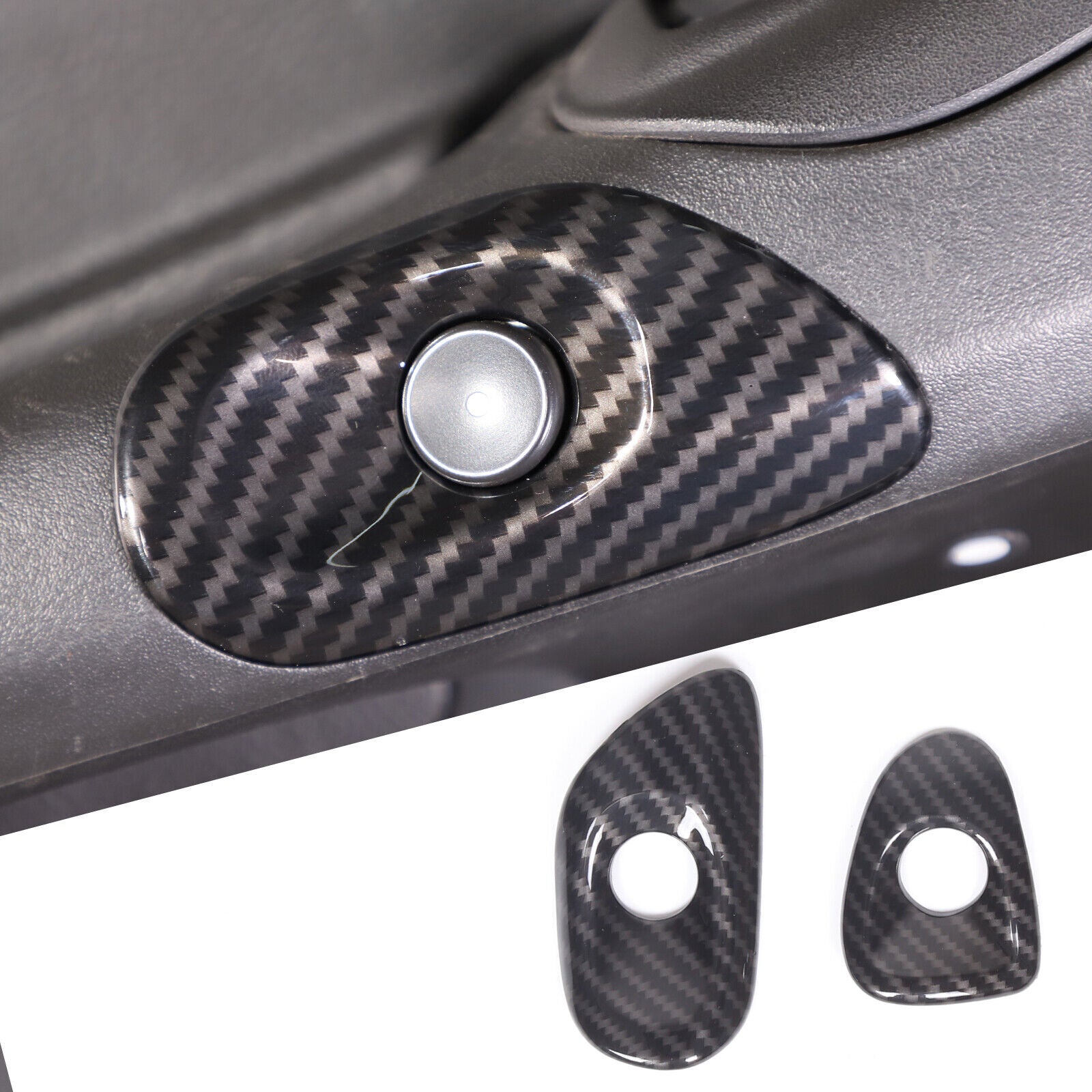 for Corolla 2019-23 Dashboard Center Air Vent Cover Trim Carbon Fiber- v