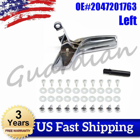 1PC Left Bright Silver Inside Upgraded Door Handle Kit for Mercedes C250 C300