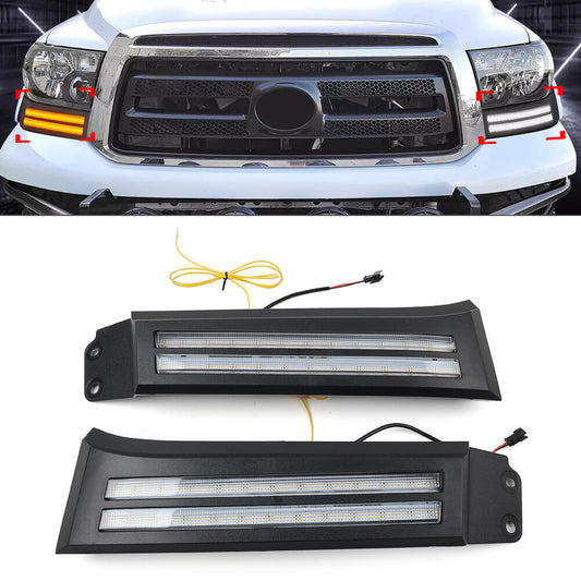 Daytime Running Light Turn Signal Lamp for Toyota Tundra Sequoia
