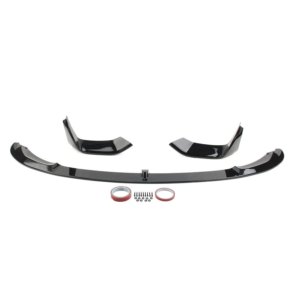 Front Bumper Lip Spoiler for BMW F80 M3 F82 F83 M4 2015-2020 2019 Glossy Black