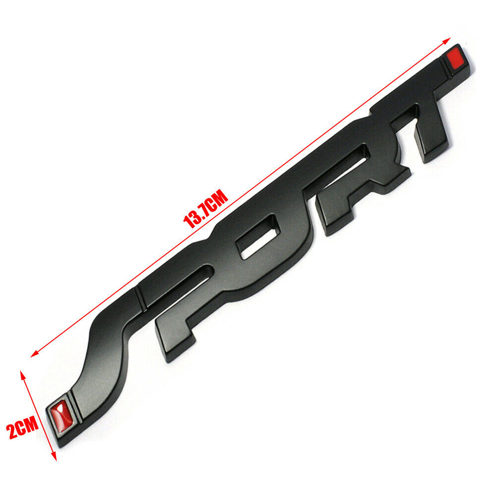 1x Car Metal 3D SPORT Logo Emblem Badge Sticker Trunk Fender Decal Accessories