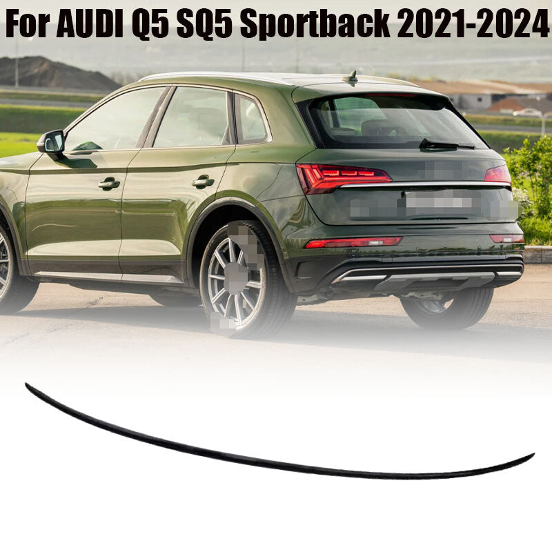 Glossy Black Trunk Lid Trim for Audi Q5 SQ5 Sportback 2021 - 2024