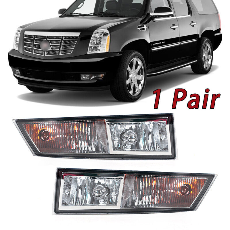 1Pair Fog light for Cadillac for Escalade ESV 2007-2014 Front Bumper Fog Lamp