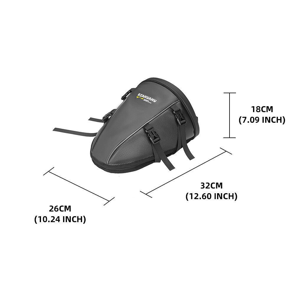 Universal Motorcycle Backpack Large Capacity Waterproof Rear Storage Saddle Bag