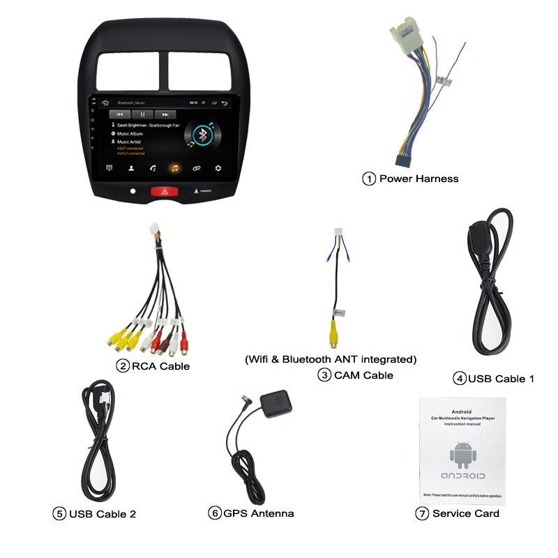 10.1-inch Android 10.1 Car Wi-Fi GPS Navigation Radio for ASX (2010-17) n