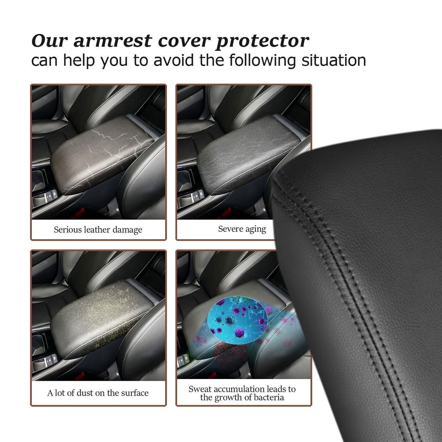 Center Armrest Storage Box Cover Protector Cushion Mat For 23-2024 for Honda Accord