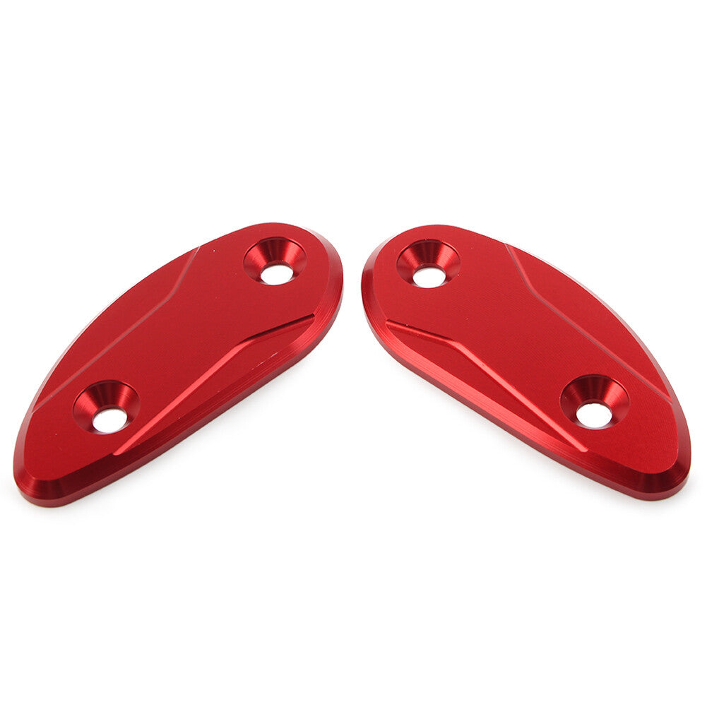 Fit for Honda CBR1000RR CBR 1000RR 2008-17 Rearview Mirror Block Off Base Plates Red