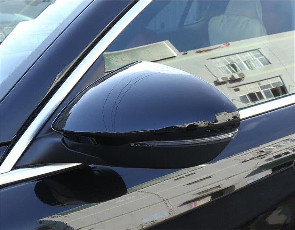 Gloss Black ABS Side Rearview Mirror Caps Cover for Alfa Romeo for Stelvio 2017-2022