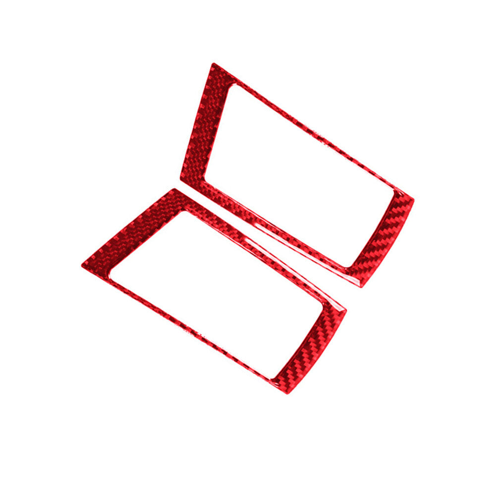 Red carbon fiber upper ventilation outlet frame for BMW X5 E70 X6 E71 2008-2013