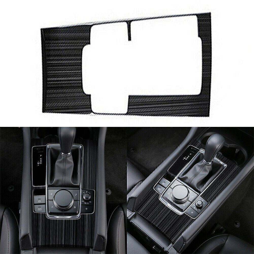Stainless Steel Car Inner Gear Shift Box Panel Cover Trim Fit for Mazda 3 2019 2020
