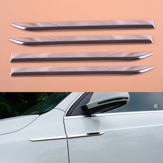 Chrome Car Front Door Side Fender Trim Cover Dagger Emblem Stainless Steel