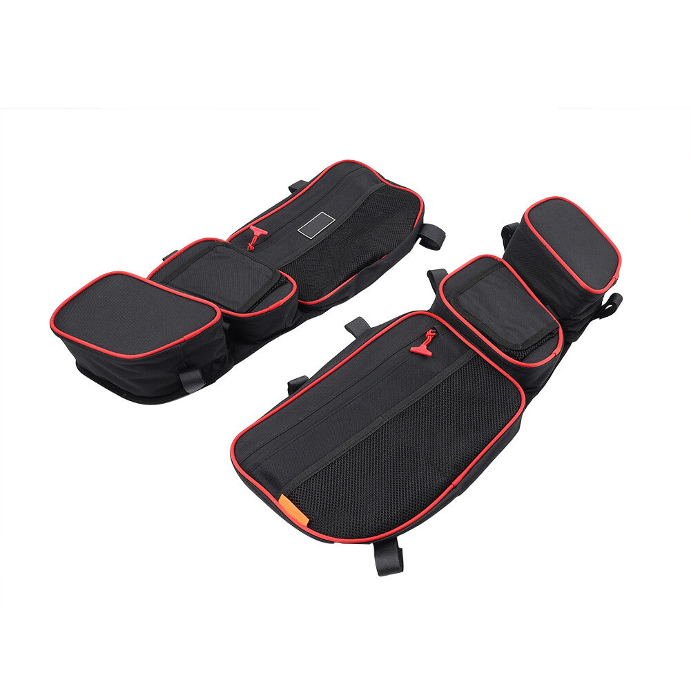 Fit Can Am Maverick X3 Turbo 2017-2024 18 Red Side Door Storage Bags W/ Knee Pad