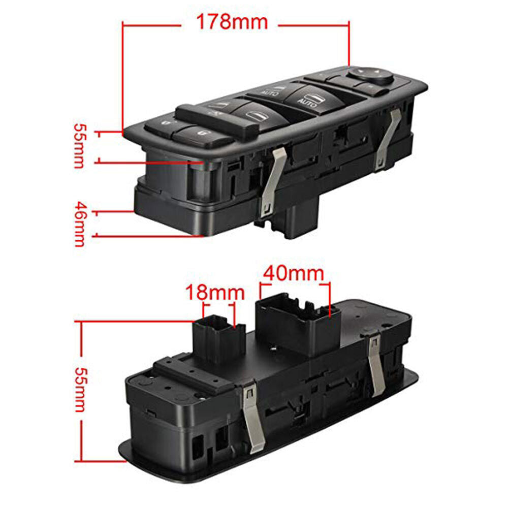 68110866AA Power Master Window Switch Front Driver New for RAM 1500 2500 3500