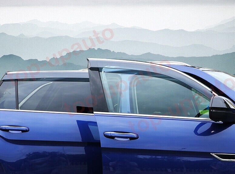for VW Atlas Cross Sport 2020-2023 Window Visors Rain Guard Vent Shade Cover ABS