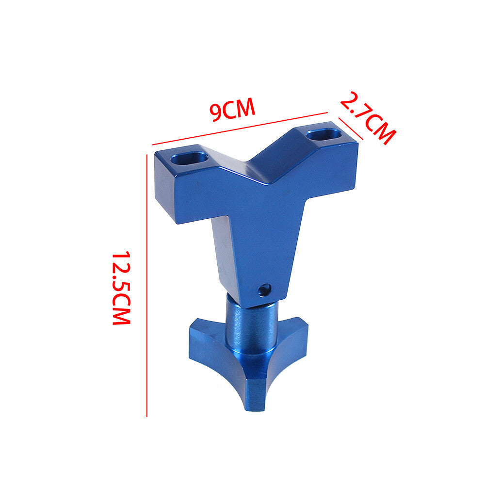 Blue High Lift Jack Mount onto 1 to 2.5 Round or Square Tubing 3 U- Bolt Sizes