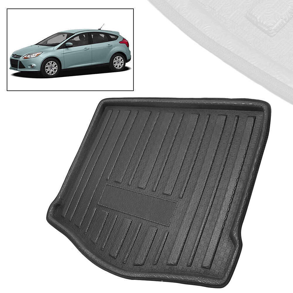 Car Rear Trunk Mats Liner Cargo Floor Tray Fit for Ford Focus Hatchback 2012-2017