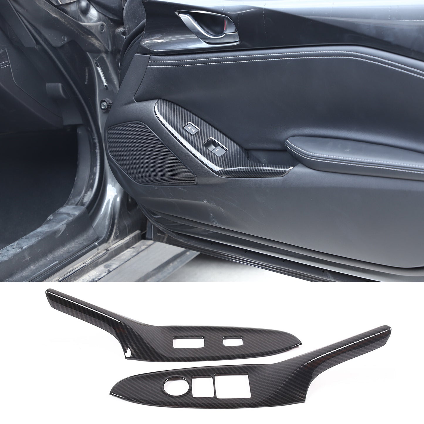 ABS Center Console Left Side Storage Box Trim Tray for Tacoma 2016 - 2021- v