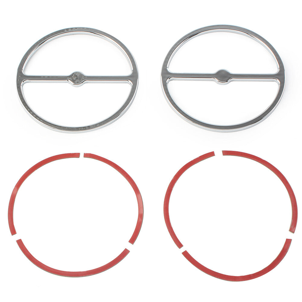 Speaker Trim Ring Cover for Harley Electra Tri Street Glide Left & Right Chrome Q