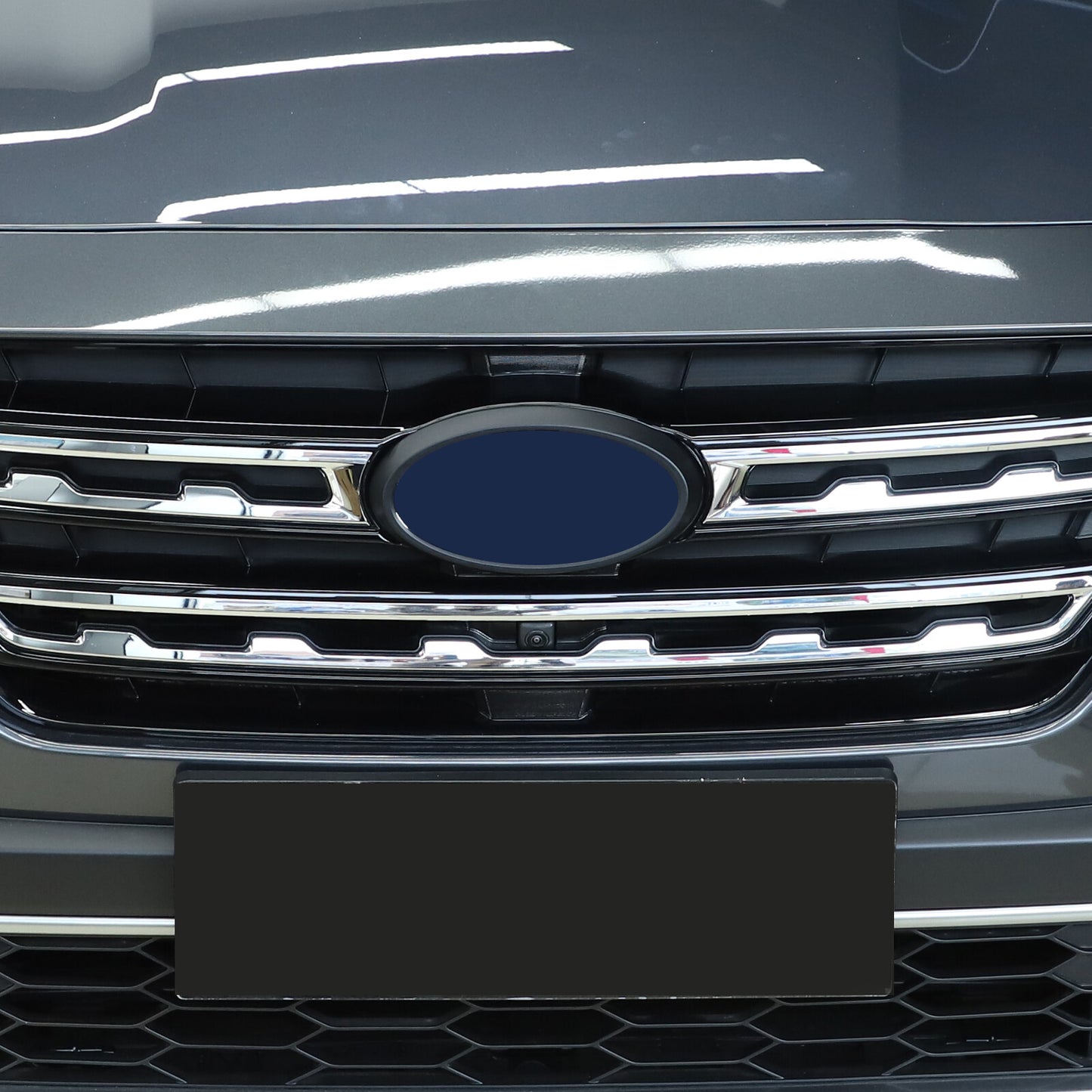 Matte black front/rear badge logo cover trim for Subaru Inland 2022 - 2025 n