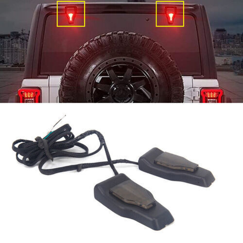 2pcs LED Light Rear Window Glass Hinge Trim for Jeep for Wrangler JL 2018-2021