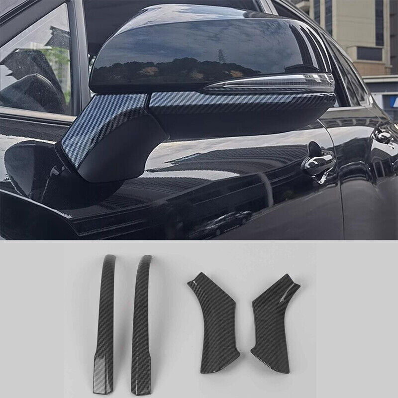 for Toyota for Corolla Cross 22-2024 Carbon Fiber ABS Rear View Mirror Strip Trim 4X