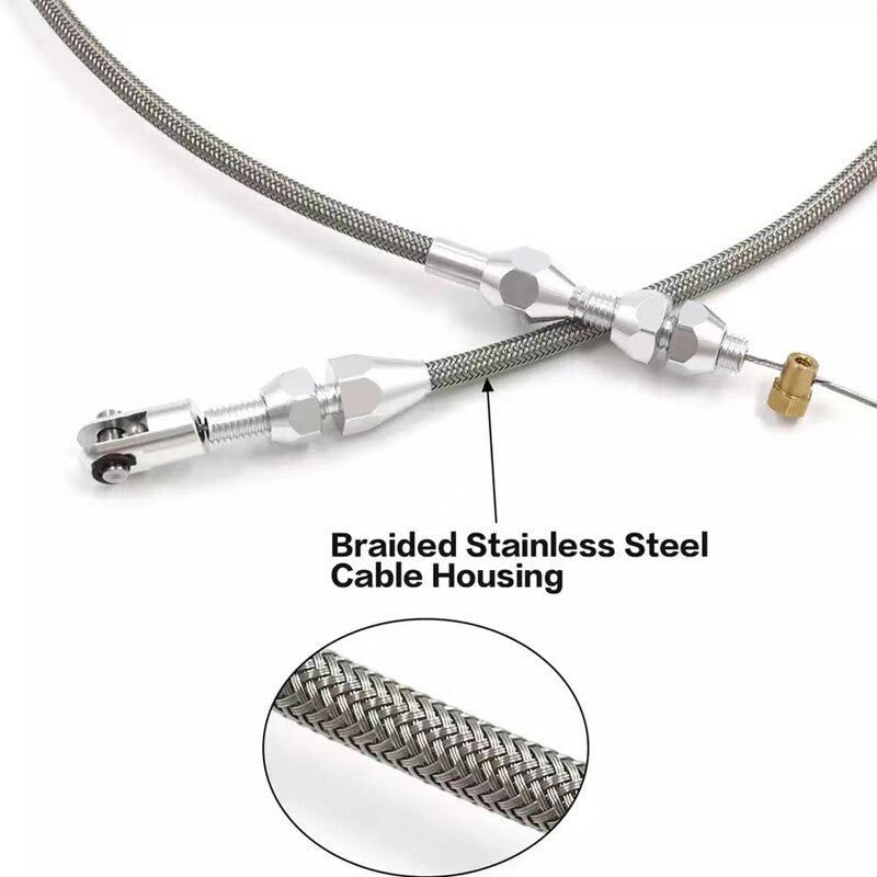 36-inch long LS engine throttle cable braided throttle and gas cable universal for LS1- n