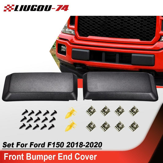 Suitable for F150 2018-2020 front bumper guard insert end cover decoration- v