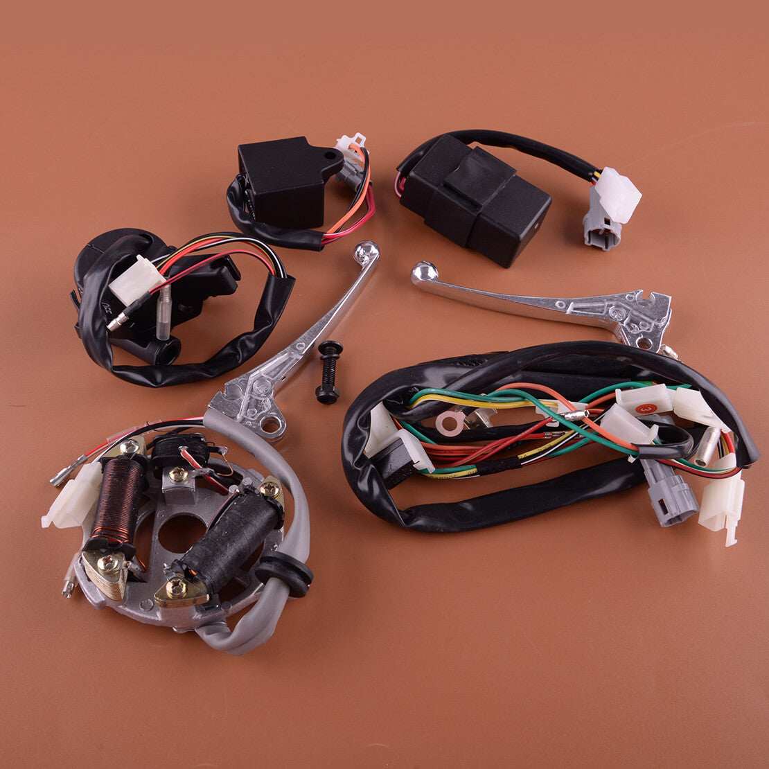 Wiring Harness Ignition Switch CDI Magneto Stator Assembly Fit for PW50 New Q