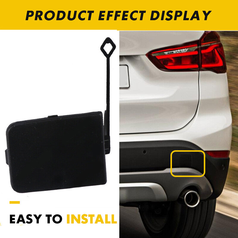 A pair of left and right rear bumper tow hook cover primers for E84 X1 2013-2015. n