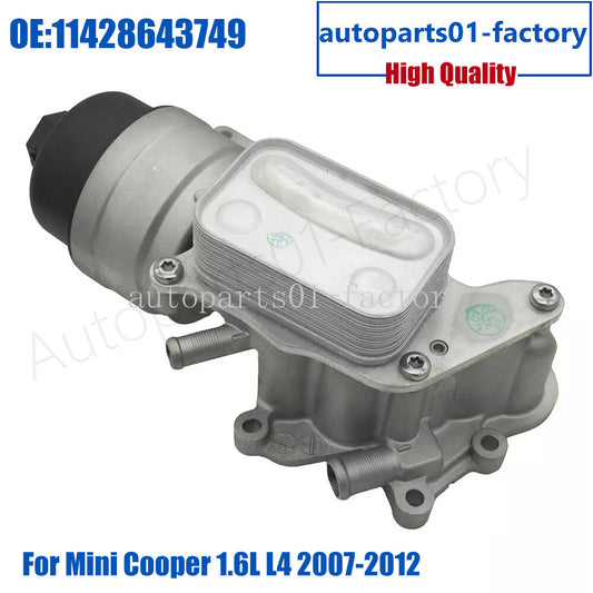 Engine Oil Cooler Filter Housing 11428643749 for Mini Cooper 1.6L L4 2007-2012