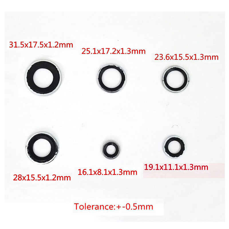 30PCS Air Conditioning Compressor Gaskets Seals R134a Repair 6 different sizes v