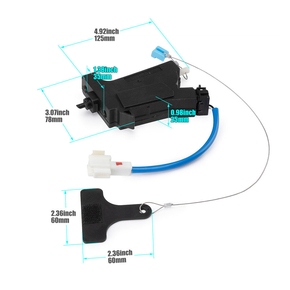 Fuel gas filler door release handle opener actuator for 2011-2015 for Hyundai Sonata. Q