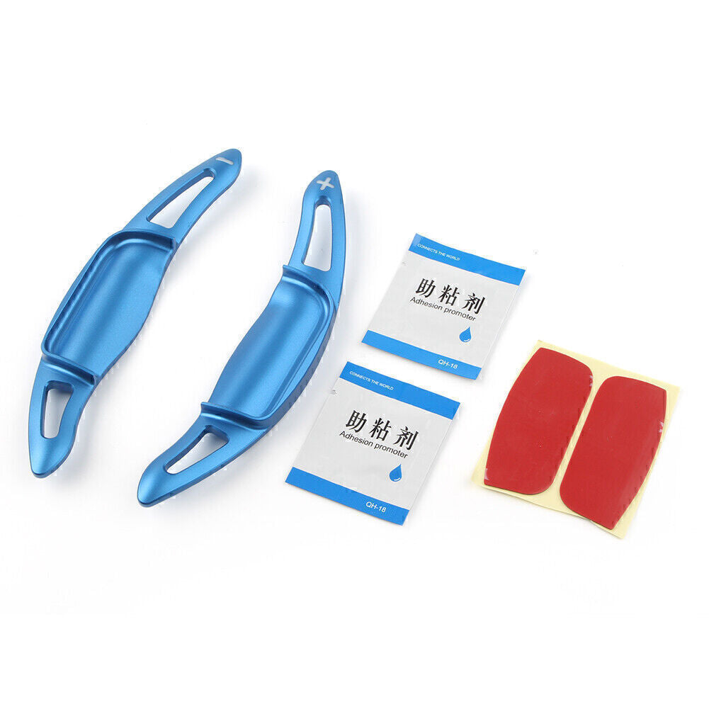 Steering Wheel Shift Paddle Shifter Extension Trim Fit for Toyota for Camry 2018-20 Blue