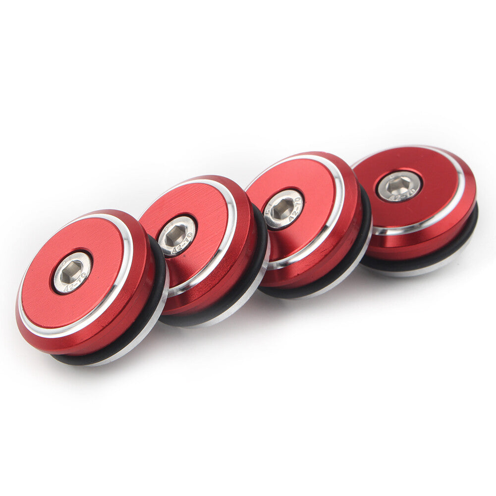 Fit for Ducati 1199 Panigale 12-15 1299 Panigale 15-17 4x Frame Plugs Cover Cap Red
