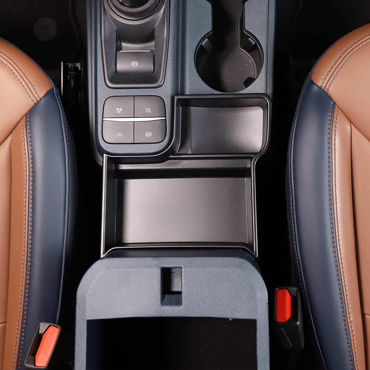 4-Piece Red Air Socket Adjustment Lever Cover Trim for Tacoma 2006-15 - v