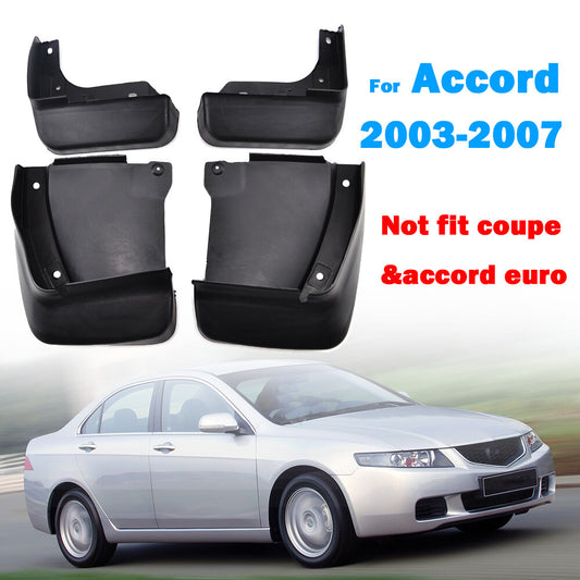 4PCS Splash Guards Mud Flaps Mudguards for Honda Accord 2003-2007 Front and Rear Q