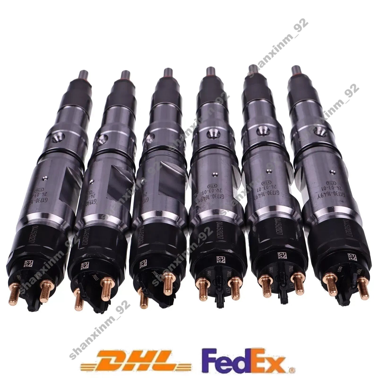 6Pcs Fuel Injector 0445120217 0445120061 for Man Truck 2066 Neoplan N 3516
