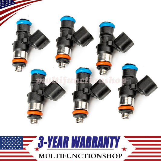 6PCS Fuel Injector 2521068 for Polaris Ranger XP 900 Ranger Crew 570 2013-19