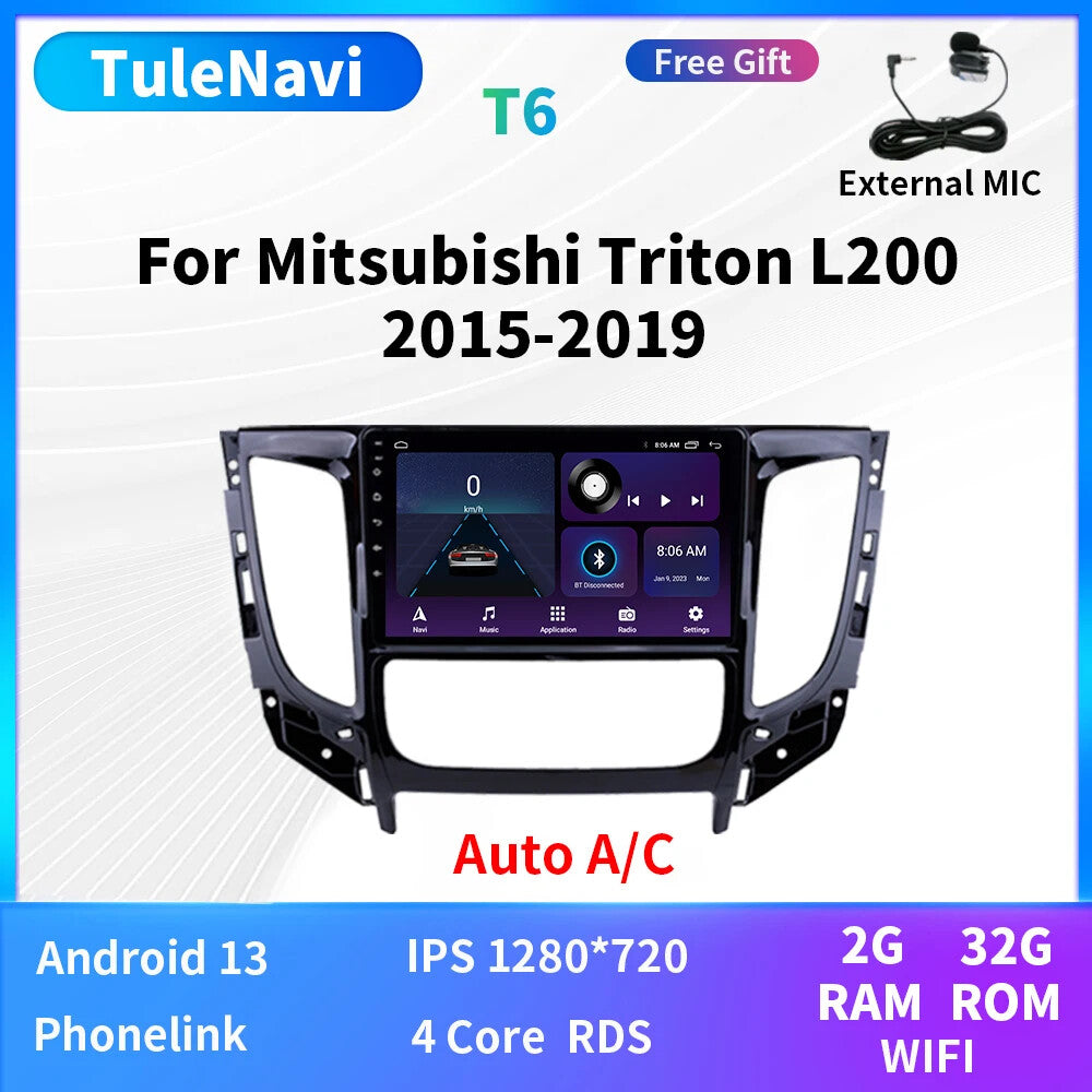 Android for Mitsubishi Triton L200 MT AT Car Radio Video Stereo Player Carplay